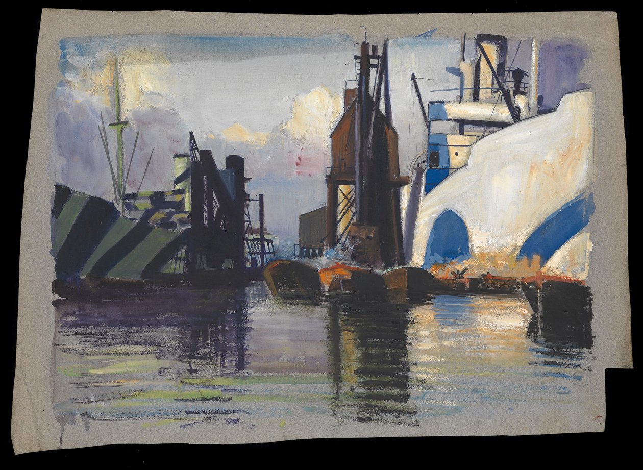 Widok na port autorstwa John Everett