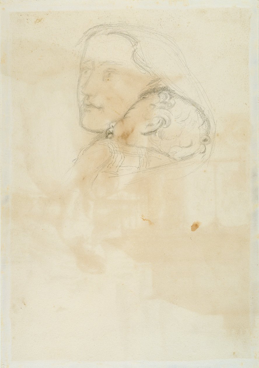 Zaakceptowany, 1853 (pióro i brązowy tusz na papierze tkanym) autorstwa John Everett Millais