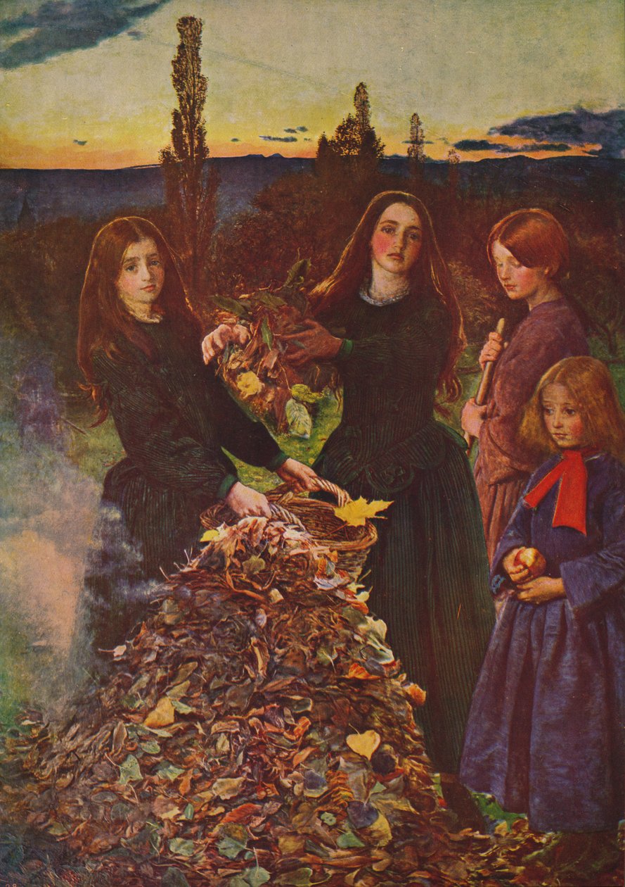 Jesienne liście, 1856, c1915 autorstwa John Everett Millais