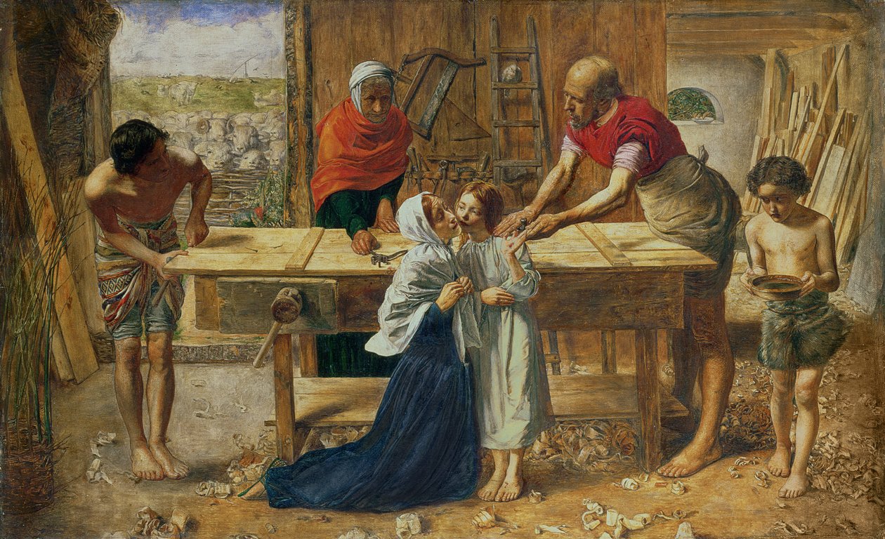 Chrystus w domu swoich rodziców, 1863 autorstwa John Everett Millais