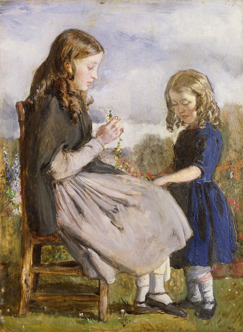Tkacze girlandy, ok. 1846 r. autorstwa John Everett Millais