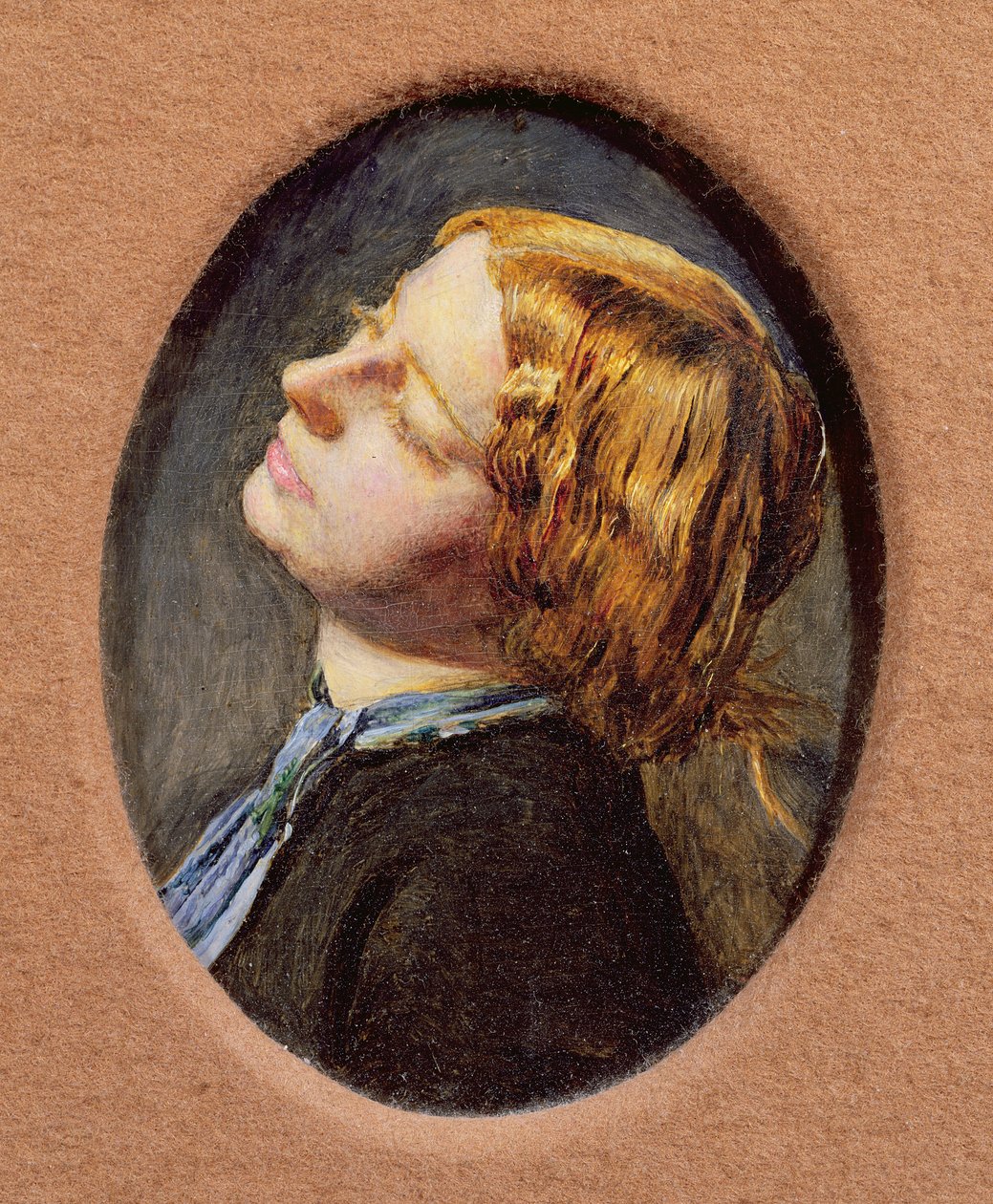 Głowa Mariany, studium dla Mariany w Fosa (patrz 618) autorstwa John Everett Millais