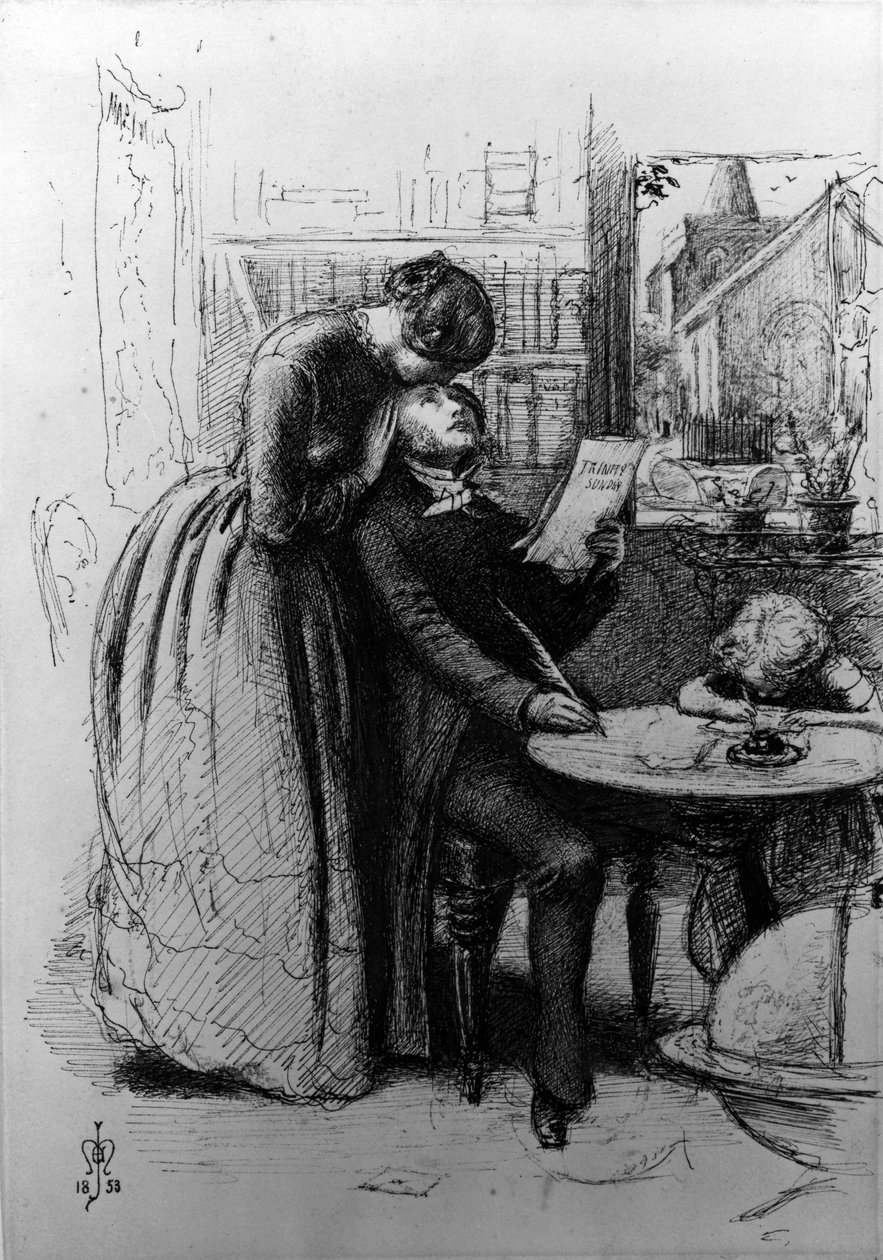 Żonaty z miłości, 1853 autorstwa John Everett Millais