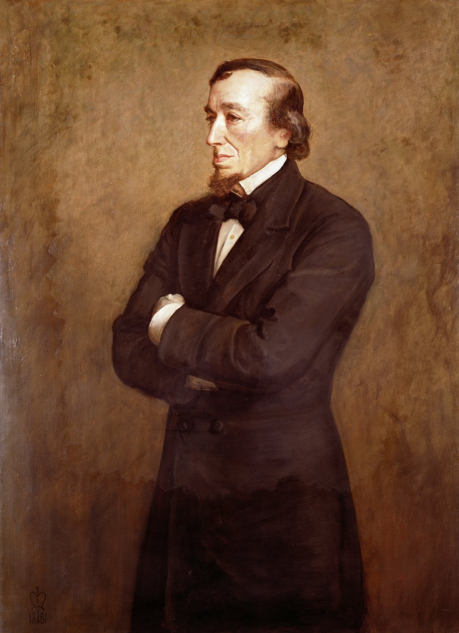 Portret Benjamina Disraeli (1804-1881) hrabiego Beaconsfield, 1881 autorstwa John Everett Millais