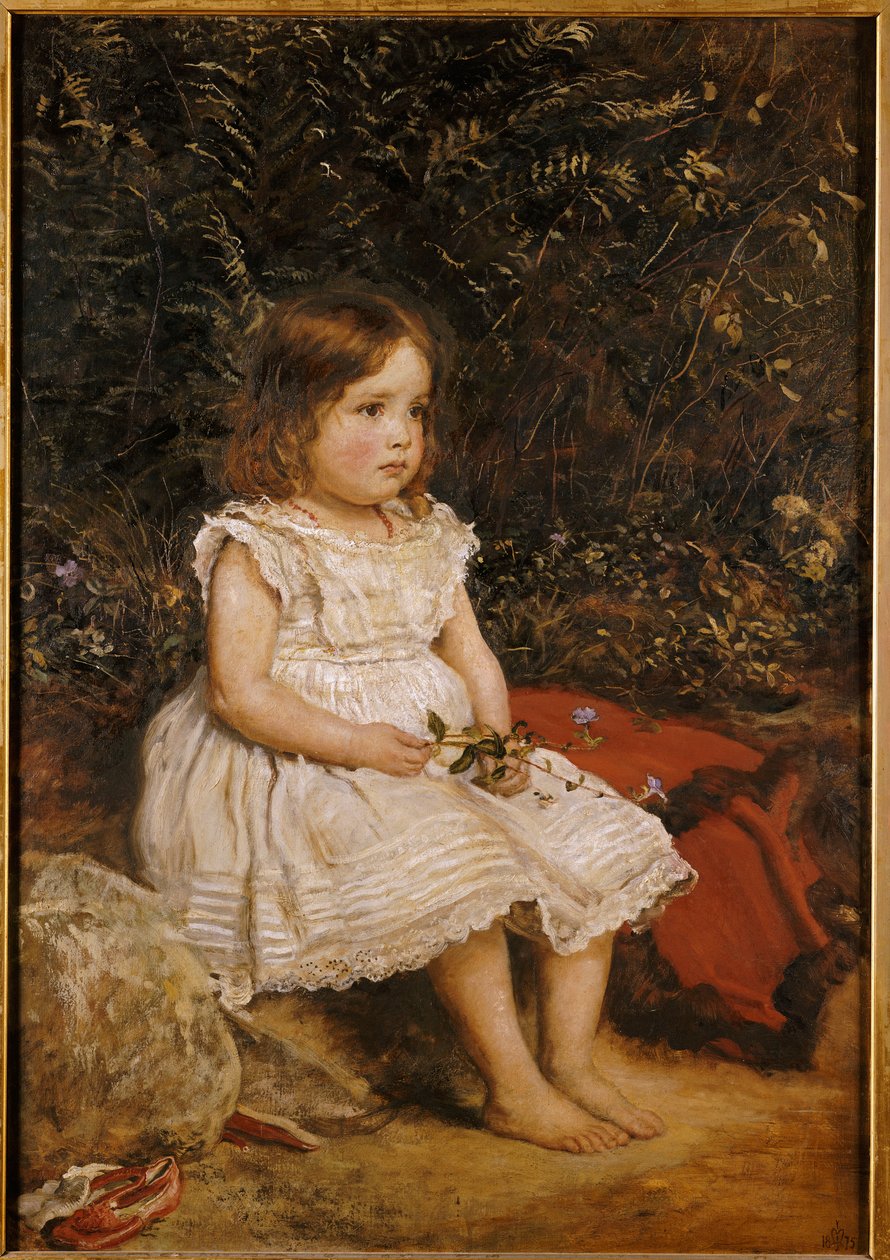 Portret Eveline Lees jako dziecka, 1875 autorstwa John Everett Millais