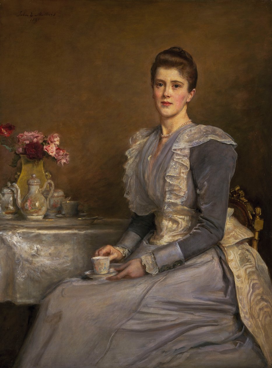 Portret pani Joseph Chamberlain (1864-1957) autorstwa John Everett Millais