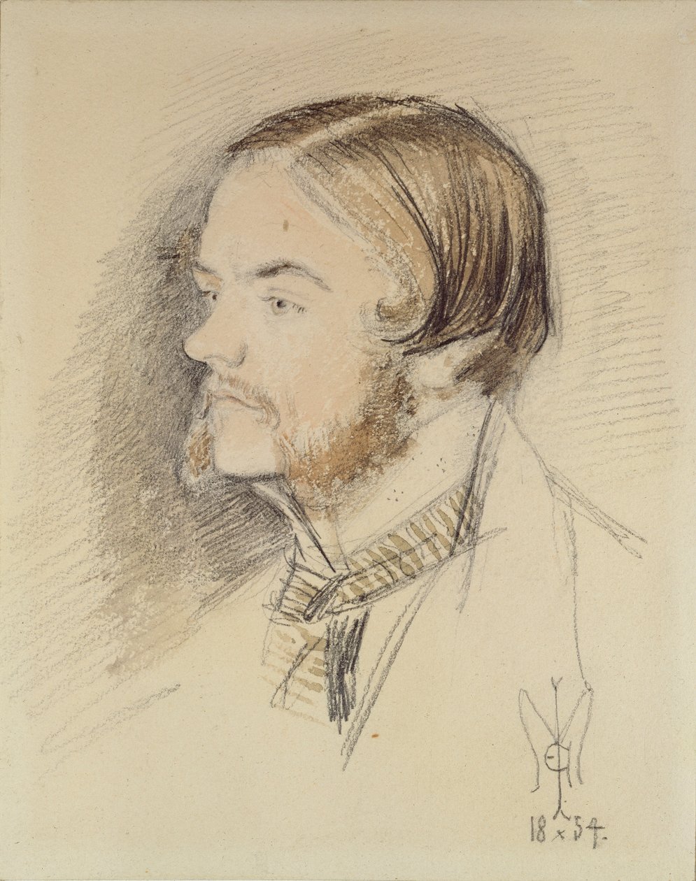 Portret Williama Holmana Hunta, 1854 autorstwa John Everett Millais