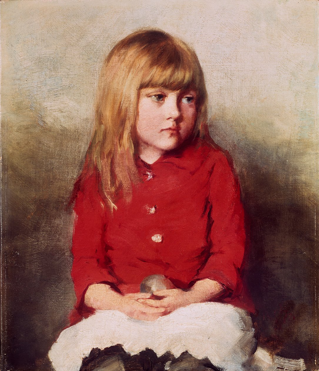 Portret młodej dziewczyny, koniec XIX wieku autorstwa John Everett Millais