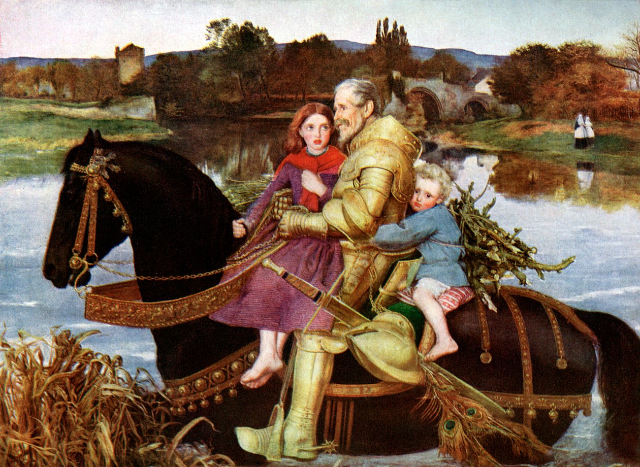 Sir Isumbras przy Fordzie, ok. XIX w. 1923 r. autorstwa John Everett Millais