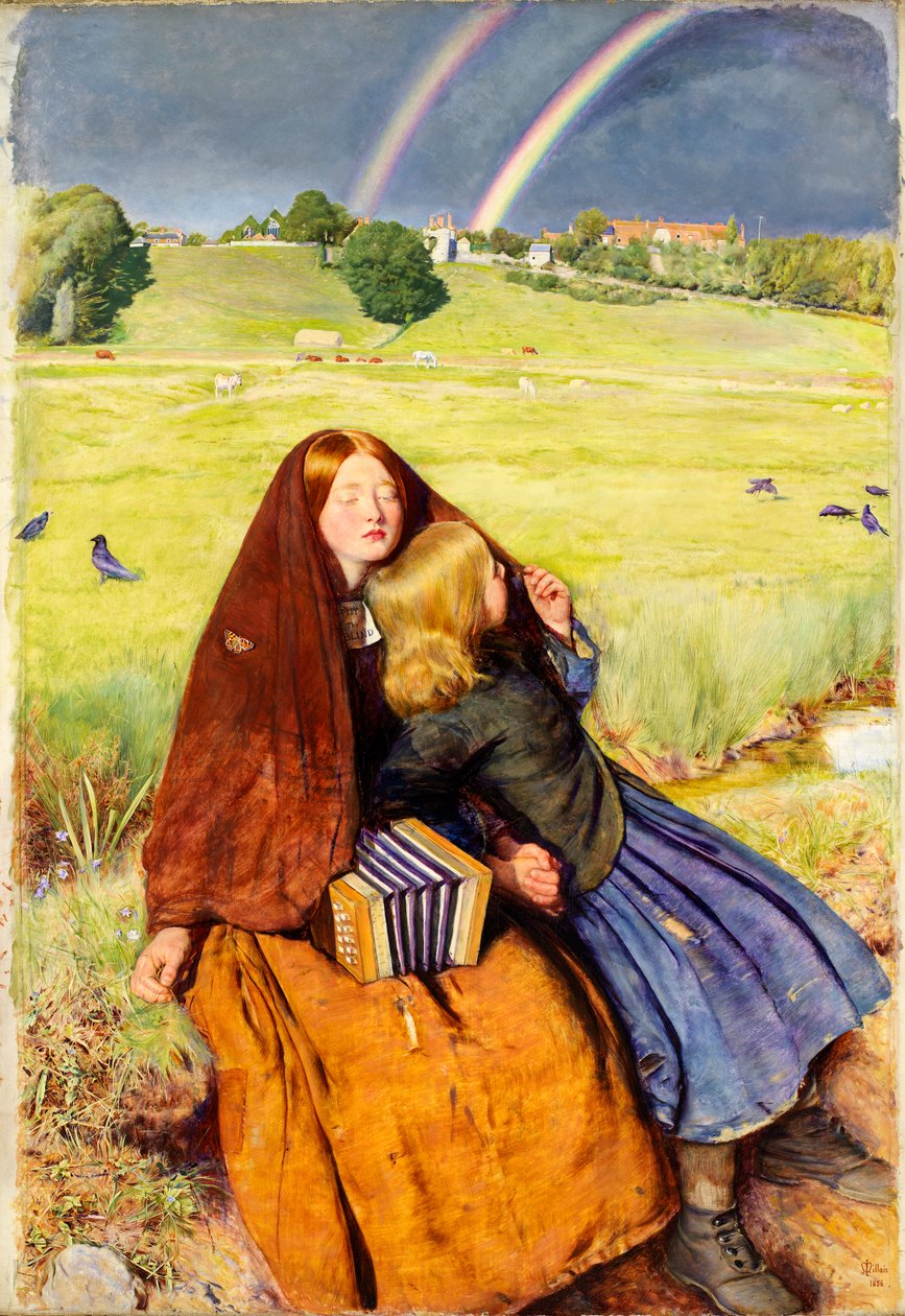 Niewidoma dziewczyna, 1854-56 autorstwa John Everett Millais