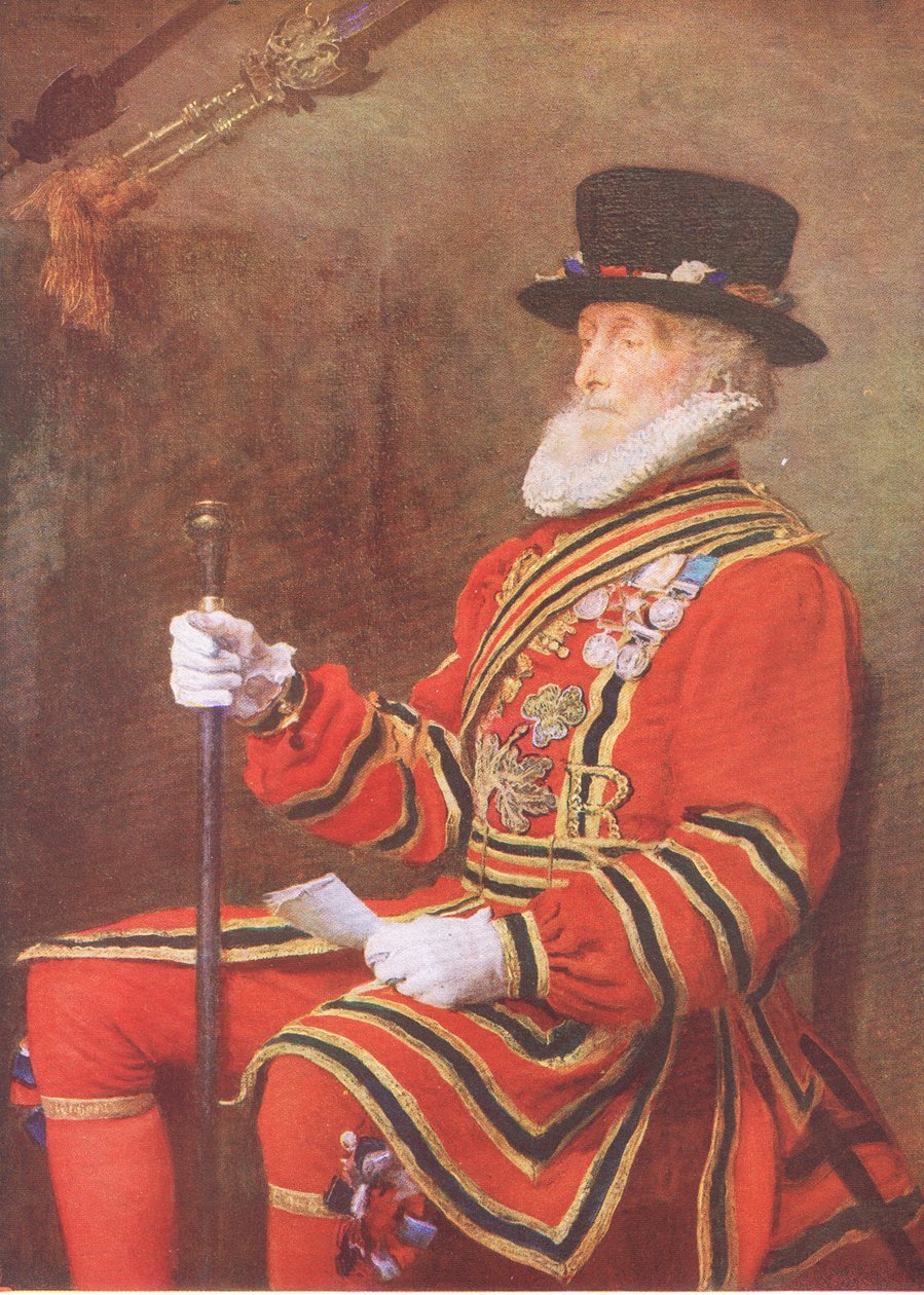 Yeoman of the Guard, z My Magazine, wyd. 1922 autorstwa John Everett Millais