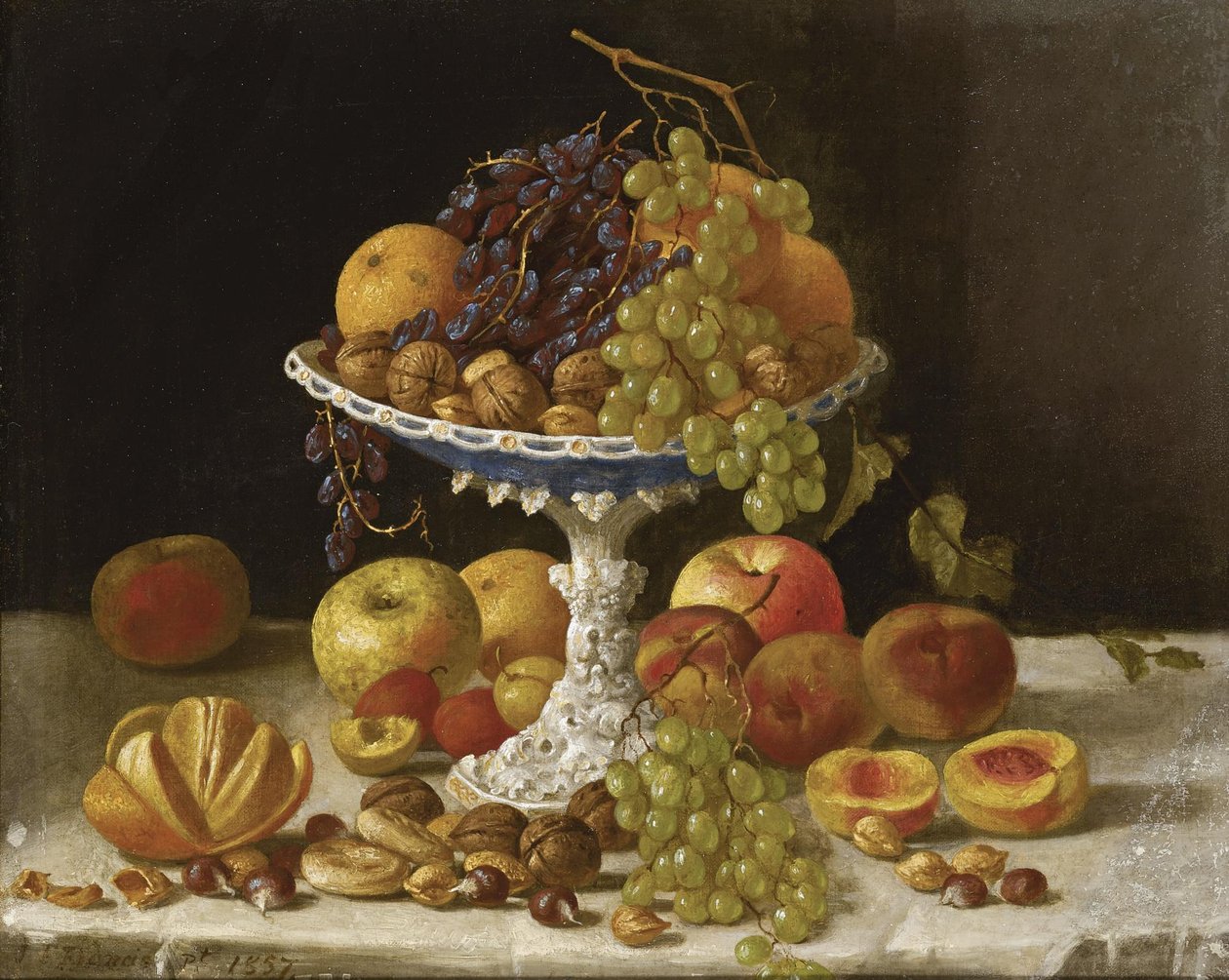 Martwa natura z białym kompotem autorstwa John F. Francis