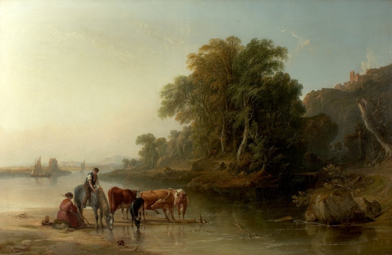 Kąpielisko, 1840 autorstwa John F. Tennant