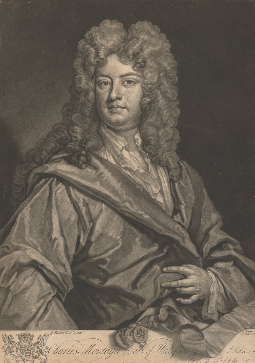 Charles Montagu, 1.hrabia Halifax autorstwa John Faber the younger