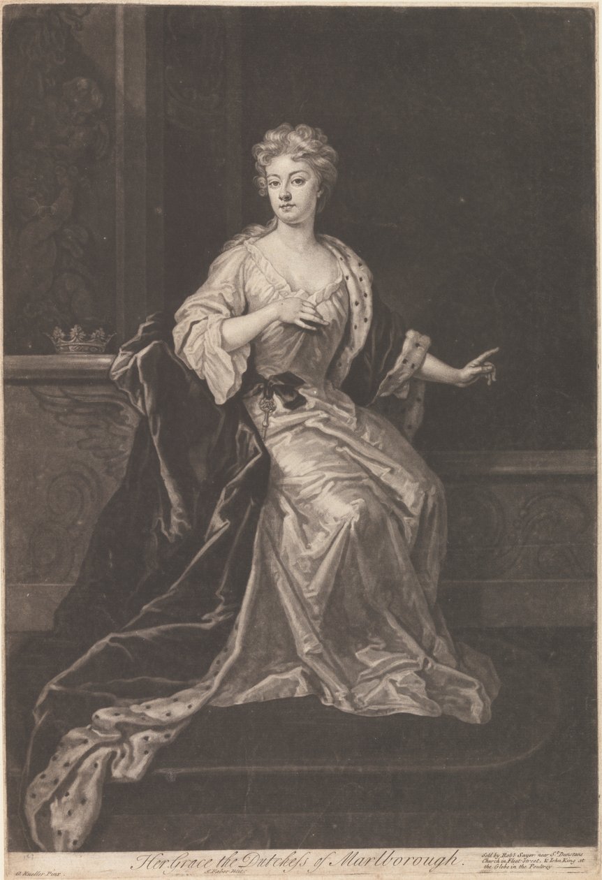 Jej Wysokość Księżna Marlborough autorstwa John Faber the younger