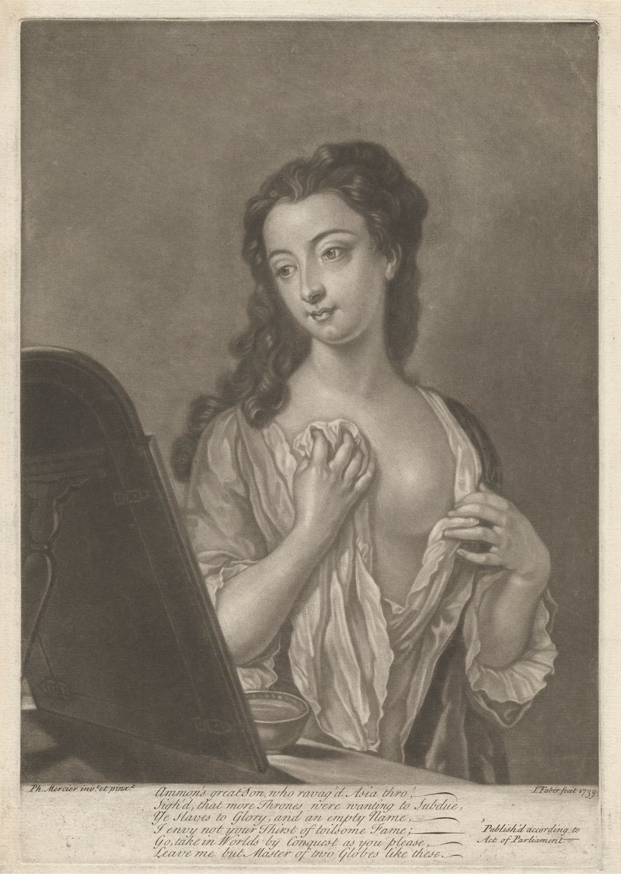 Dama ze szkłem autorstwa John Faber the younger