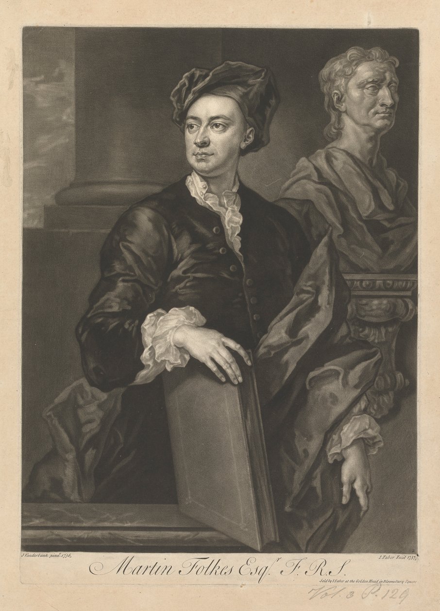 Martin Folkes Esq. autorstwa John Faber the younger