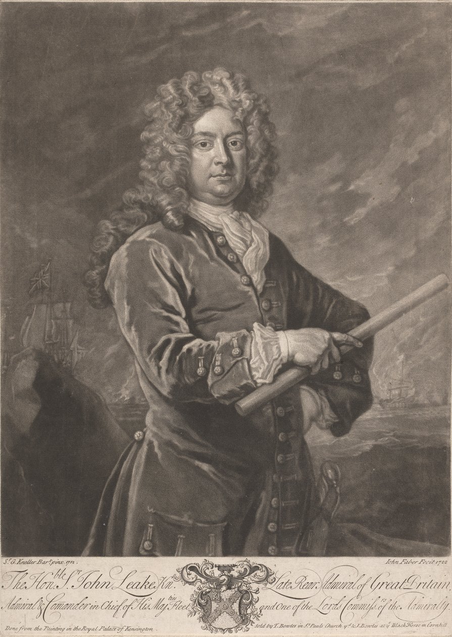 O Honorável John Leakepolish autorstwa John Faber the younger