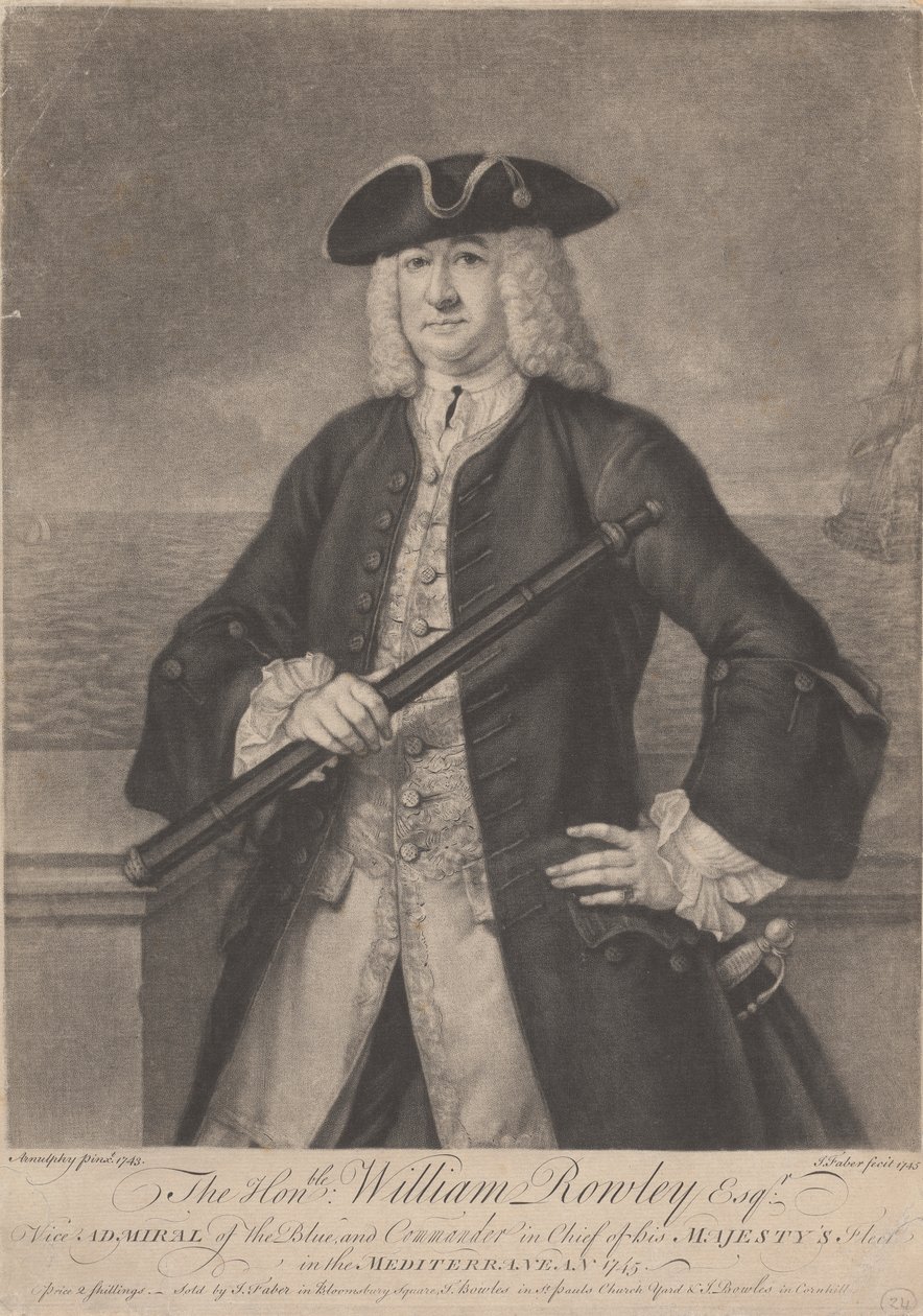 Czcigodny William Rowley Esq. autorstwa John Faber the younger