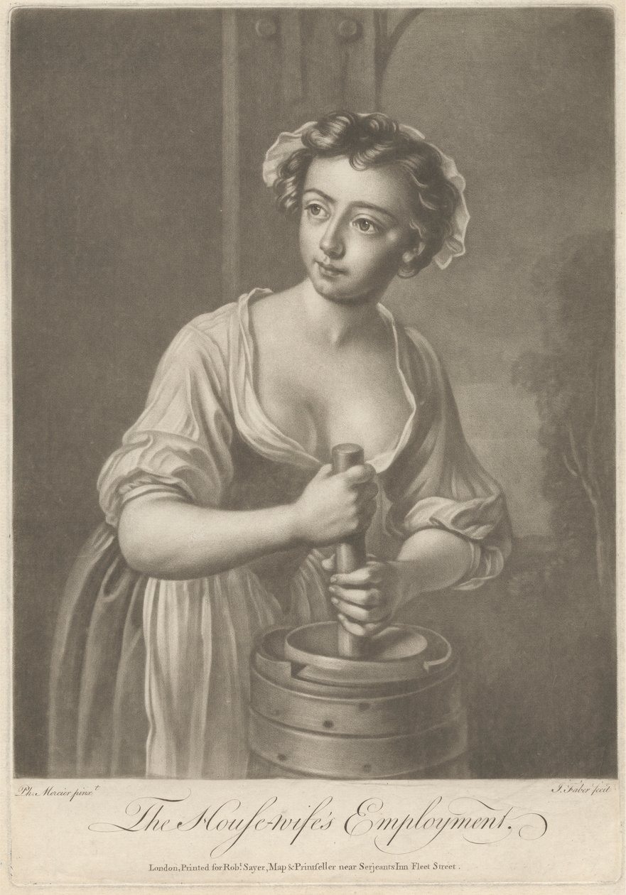 Zatrudnienie gospodyni domowej autorstwa John Faber the younger