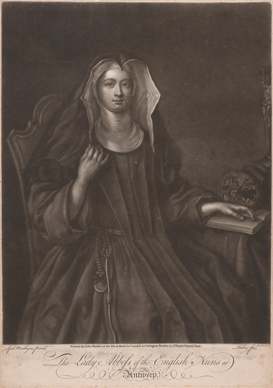 Lady Howard przeorysza angielskich zakonnic w Antwerpii autorstwa John Faber the younger