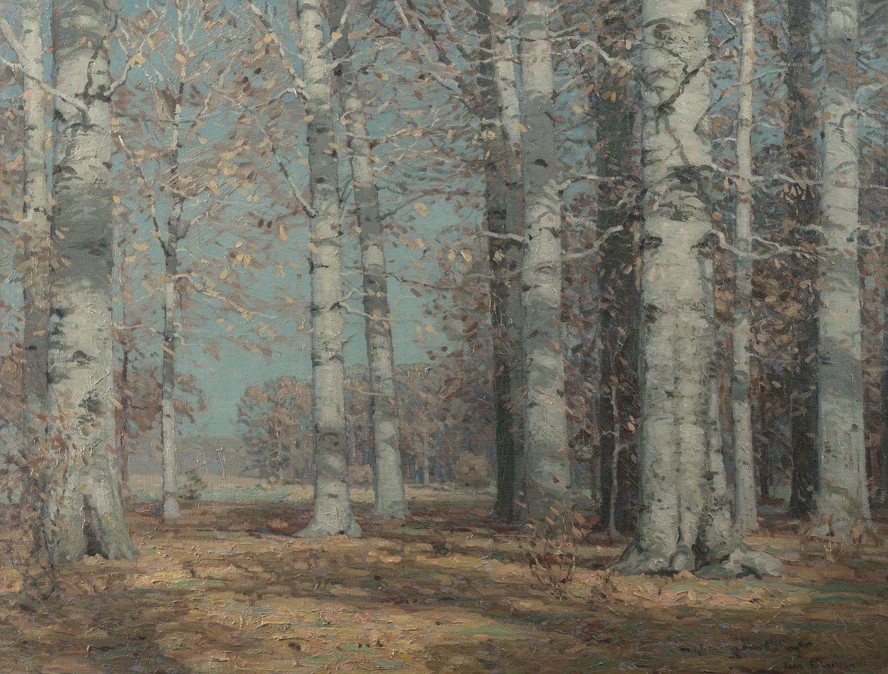 Jesienne buki, ok. 1908-1915 (olej na płótnie) autorstwa John Fabian Carlson