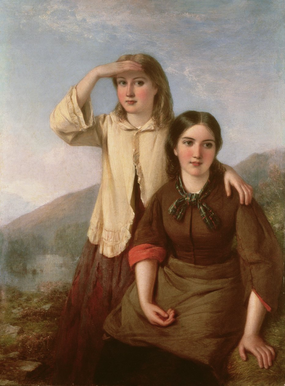Wpuszczenie krowy do kukurydzy, 1868 autorstwa John Faed