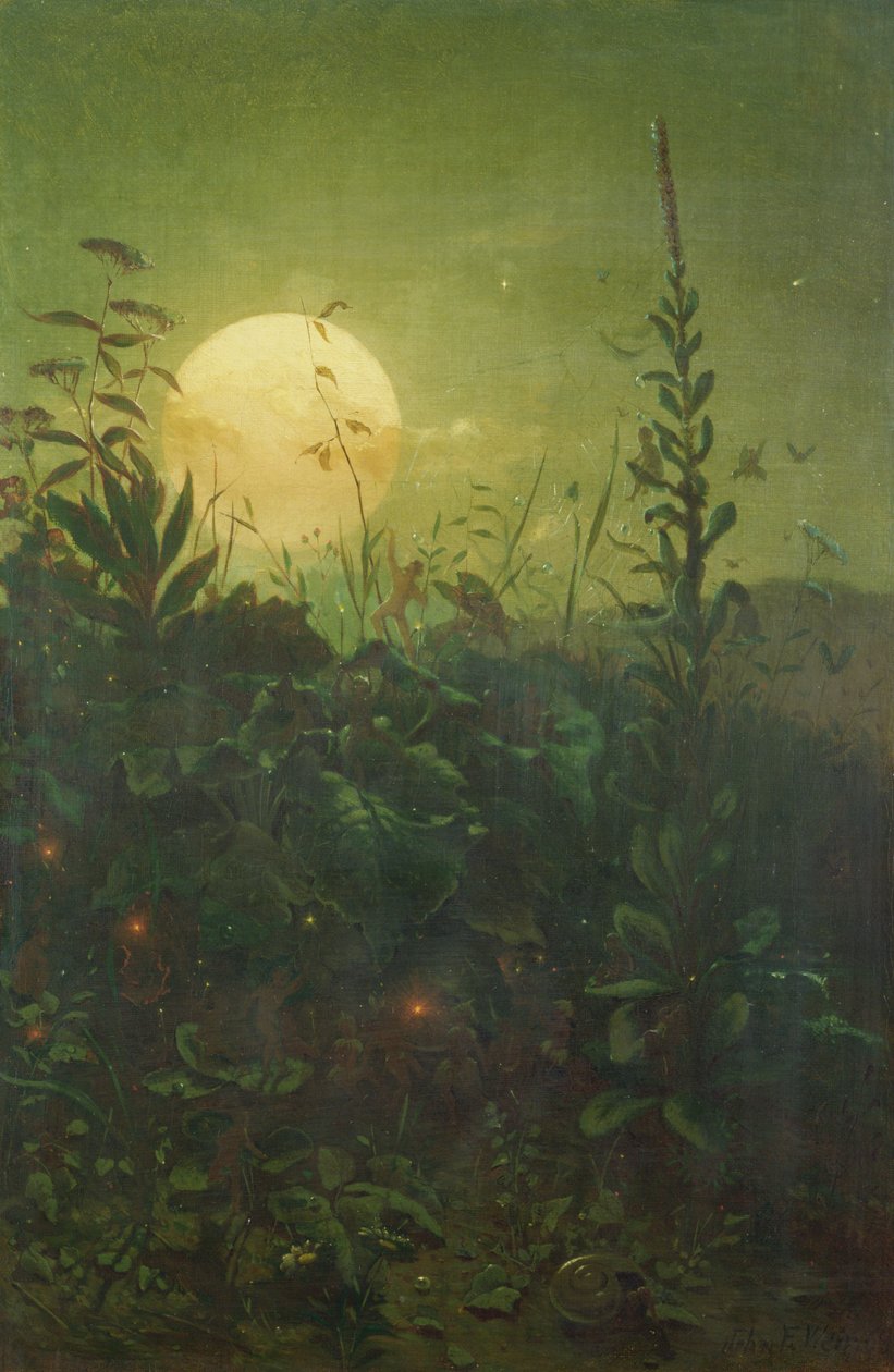 Halloween (olej na płótnie) autorstwa John Ferguson Weir