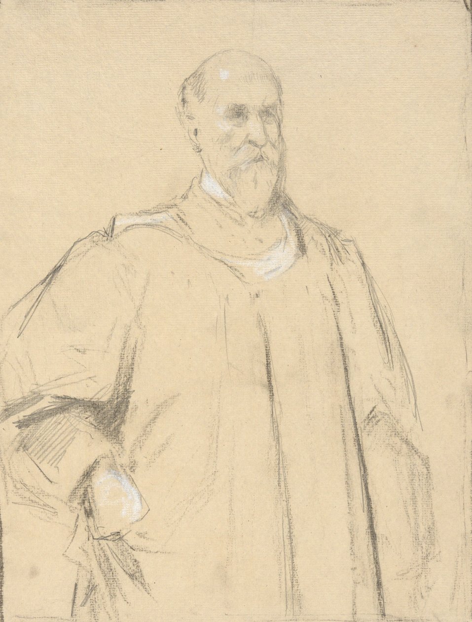 Sędzio Wayland, studiuj do obrazu w Yale autorstwa John Ferguson Weir
