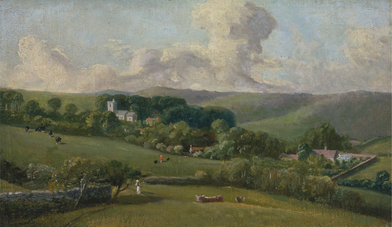 Osmington: widok na wioskę autorstwa John Fisher