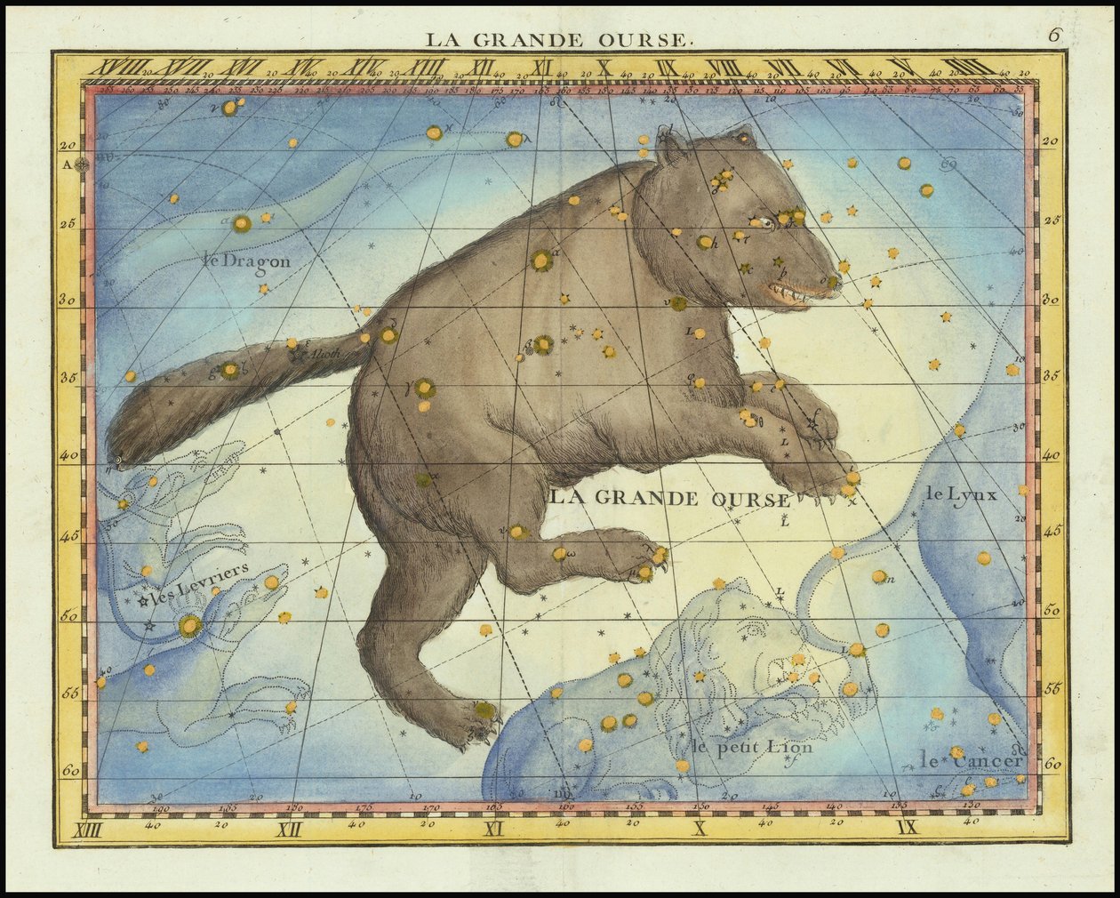 1776 - John Flamsteed - La Grande Ourse (Ursa Major) autorstwa John Flamsteed