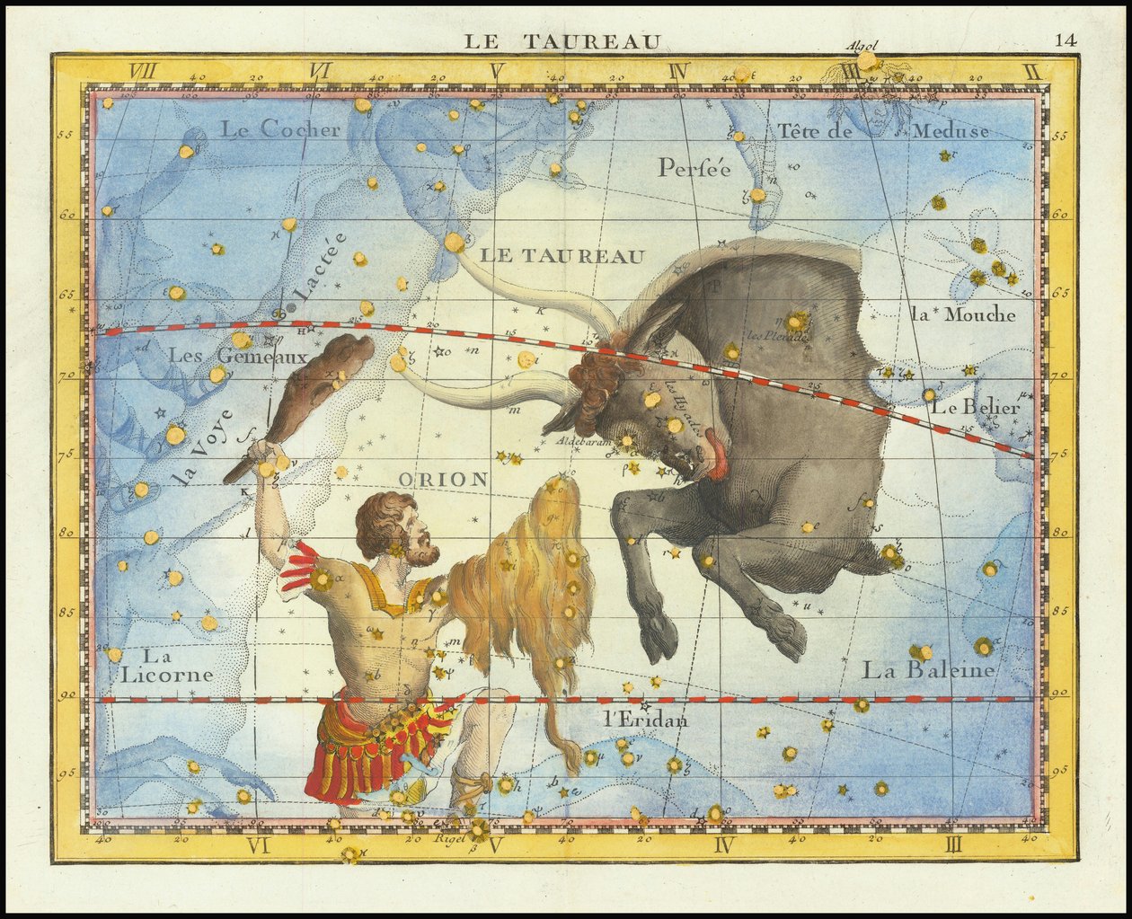 1776 - John Flamsteed - Le Taureau (Taurus) autorstwa John Flamsteed