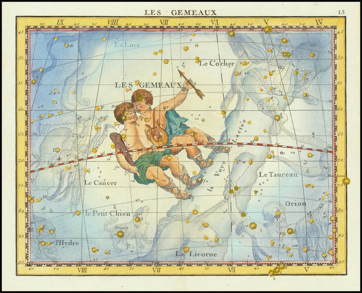 1776 - John Flamsteed - Les Gemeaux (Gemini) autorstwa John Flamsteed