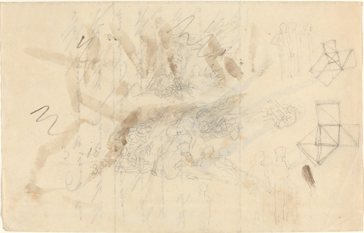 Anioły zstępujące do córek ludzkich autorstwa John Flaxman
