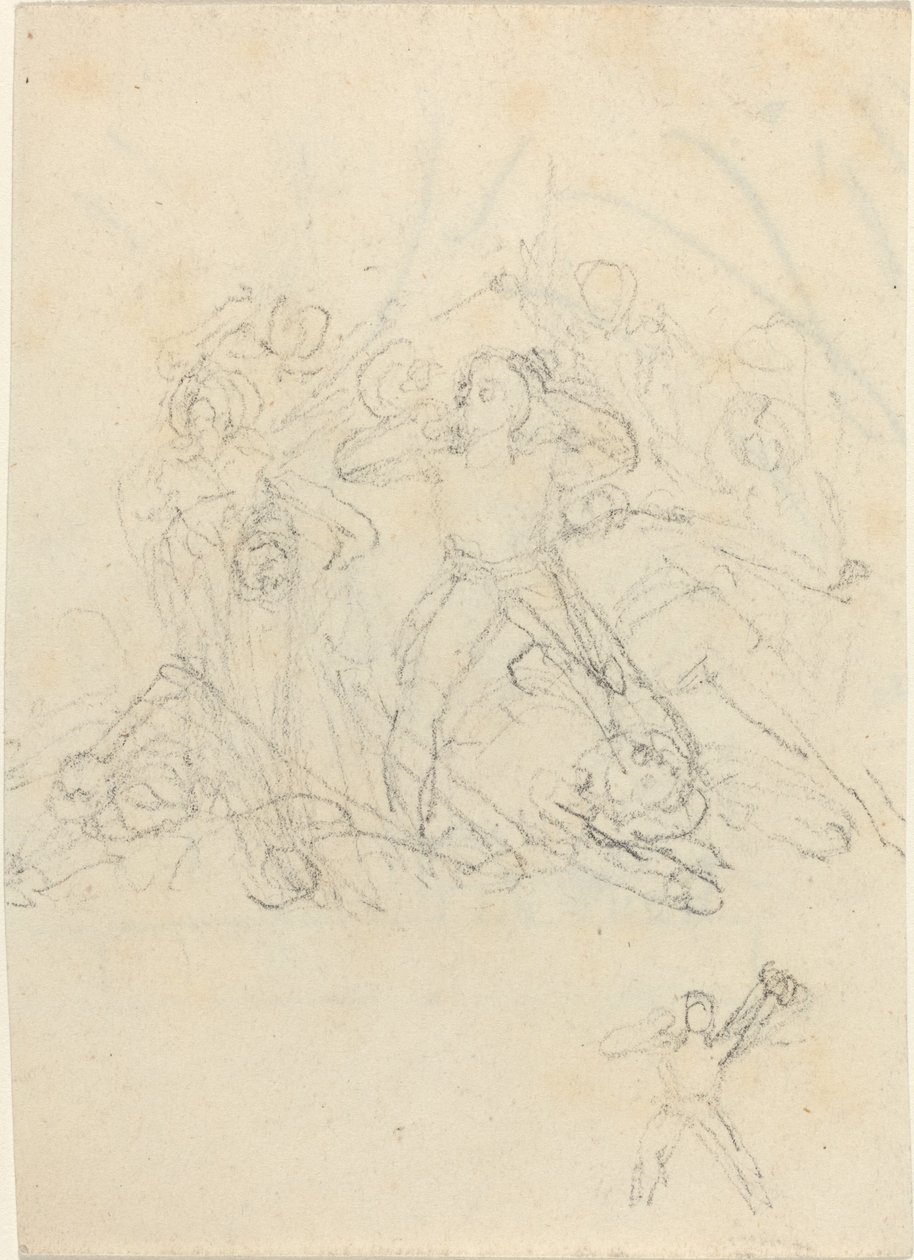 Scena bitwy autorstwa John Flaxman