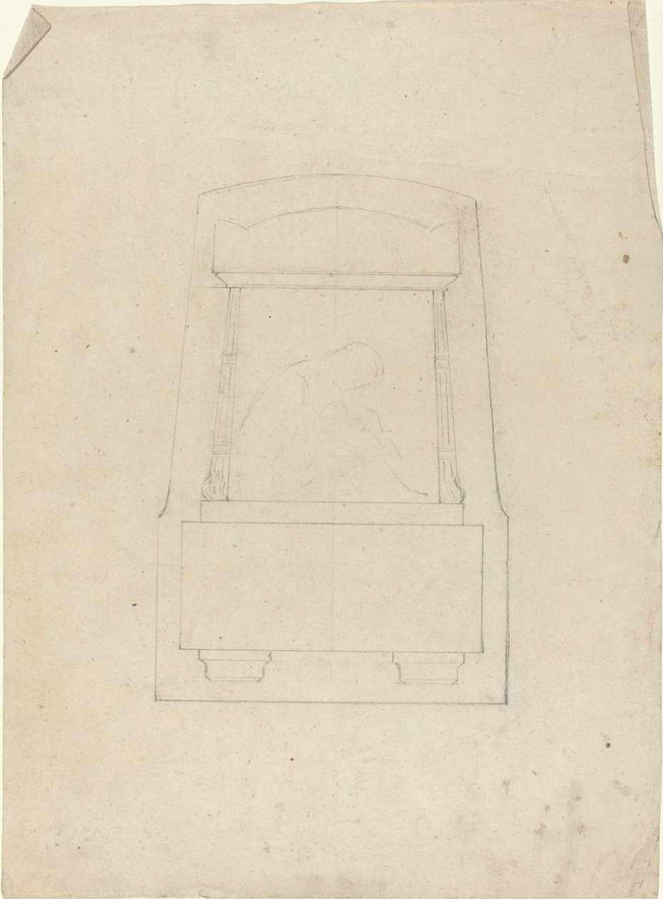 Projekt pomnika autorstwa John Flaxman