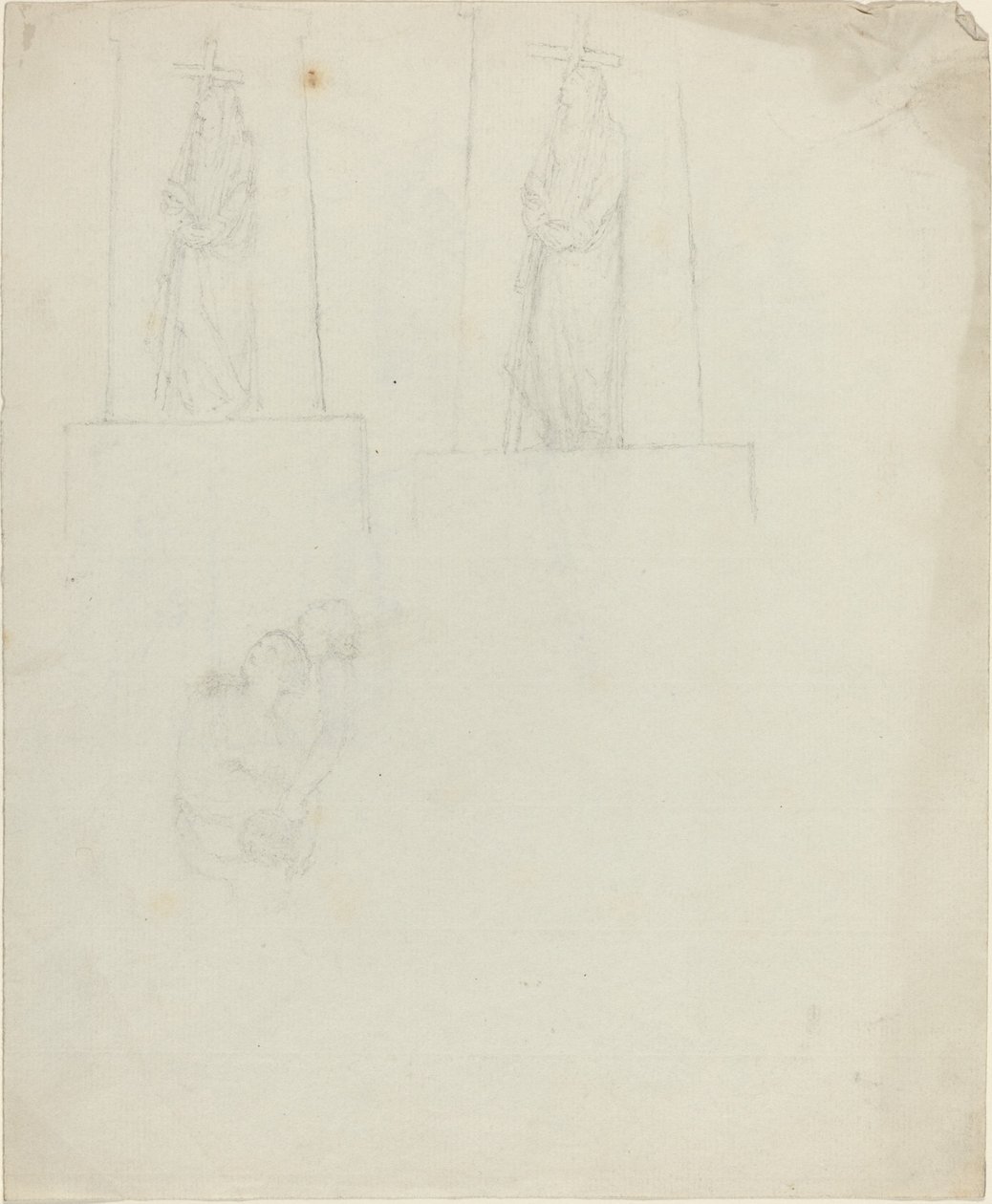 Projekty pomnika [recto i verso] autorstwa John Flaxman