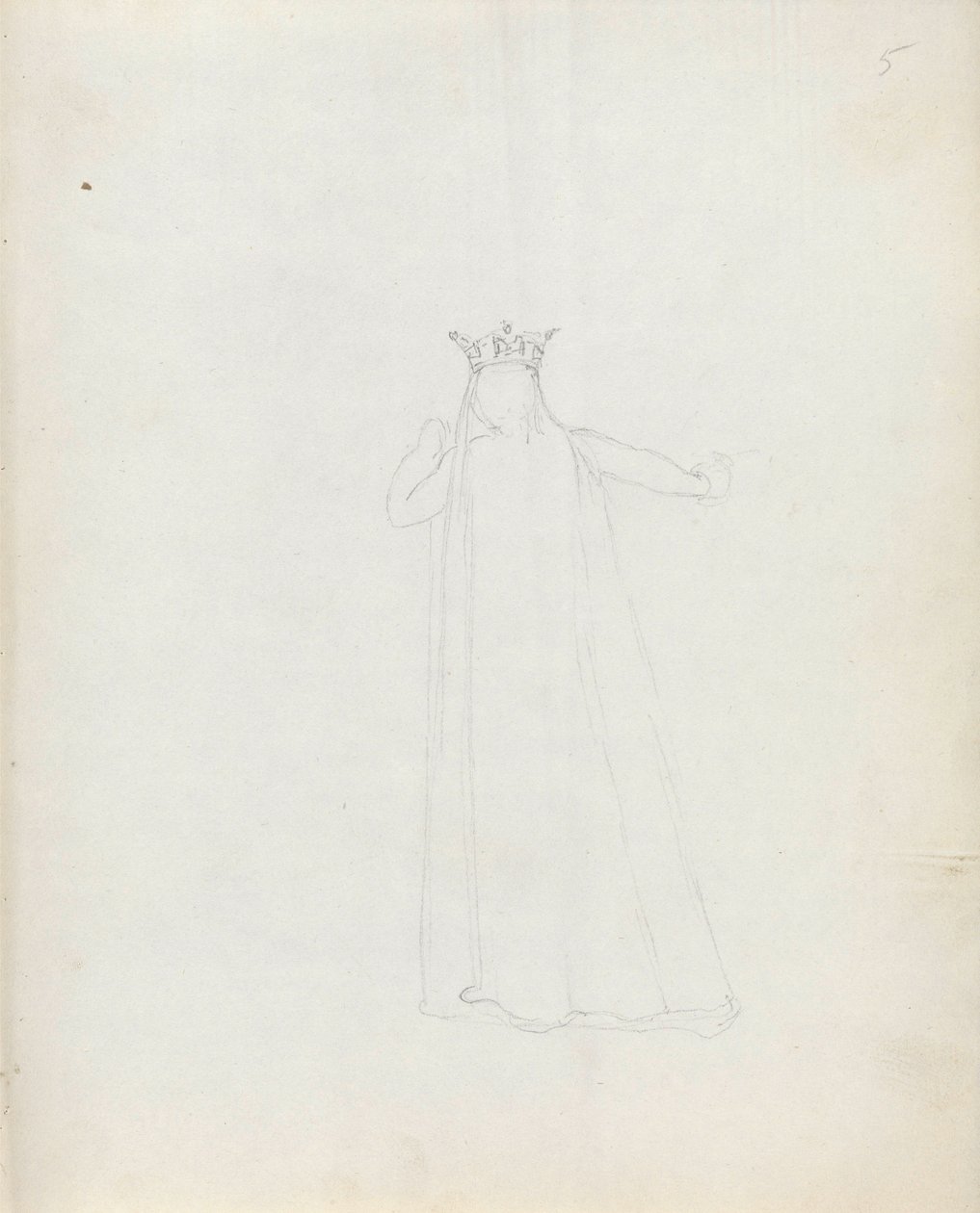 Pani Siddons jako Constance, 1783 (pióro, tusz i pranie na papierze) autorstwa John Flaxman