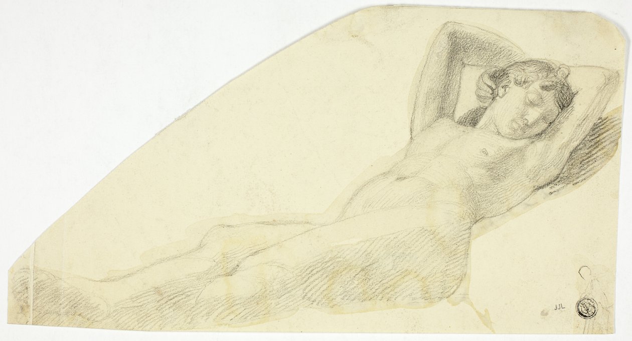 Naga dziewczyna podczas snu autorstwa John Flaxman
