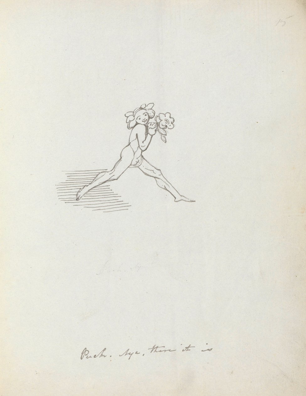 Krążek do hokeja. Tak jest, 1783 (pióro, tusz i pranie na papierze) autorstwa John Flaxman