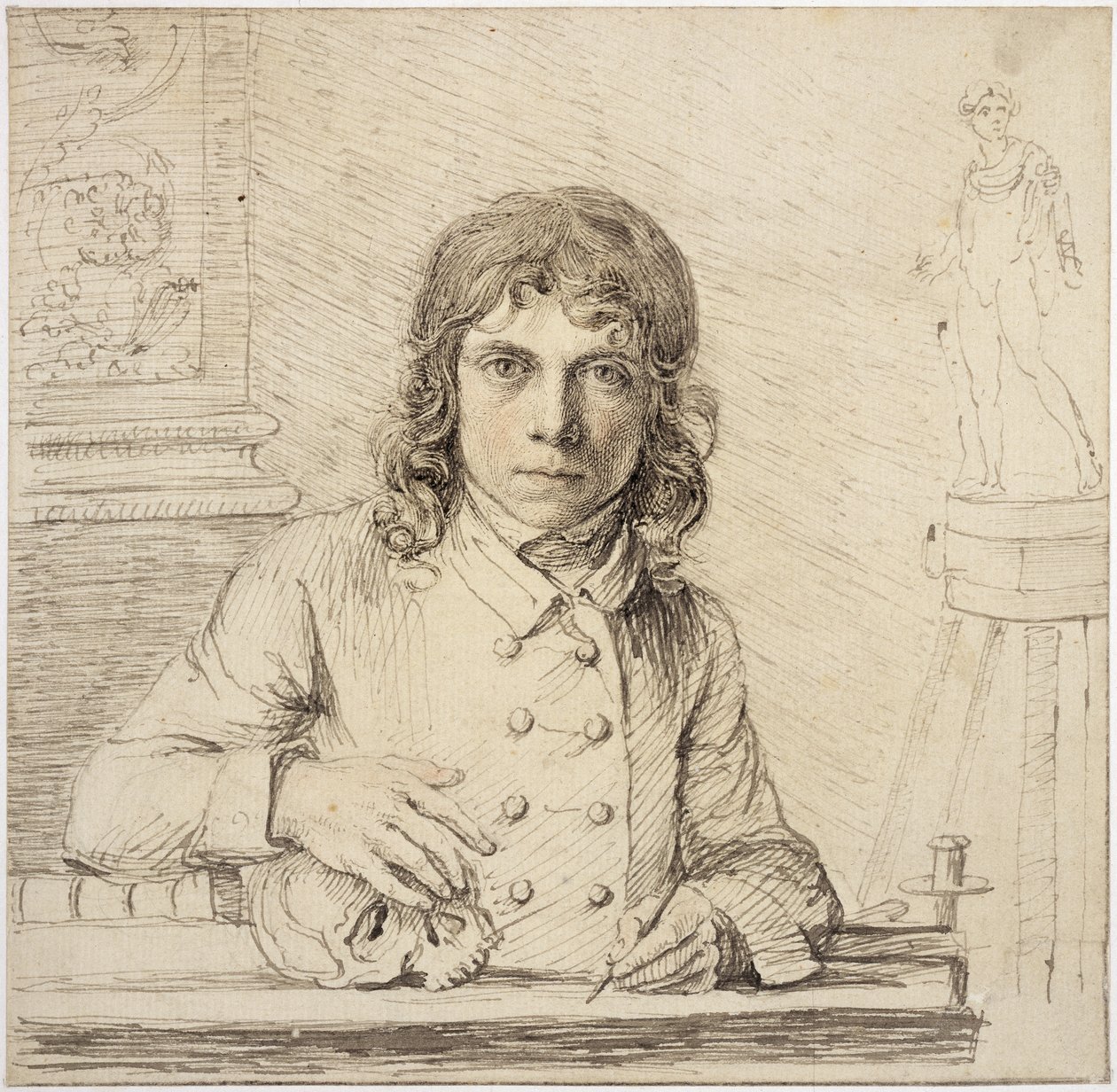 Autoportret w wieku 24 lat, 1779 autorstwa John Flaxman