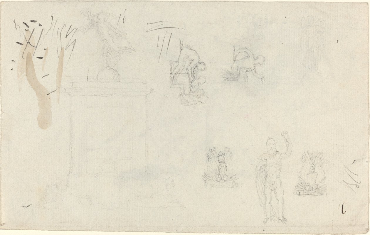 Arkusz studiów autorstwa John Flaxman