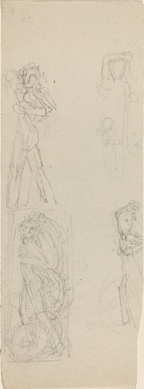 Arkusz studiów [recto i verso] autorstwa John Flaxman