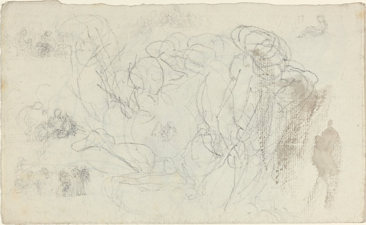 Arkusz studiów [recto i verso] autorstwa John Flaxman