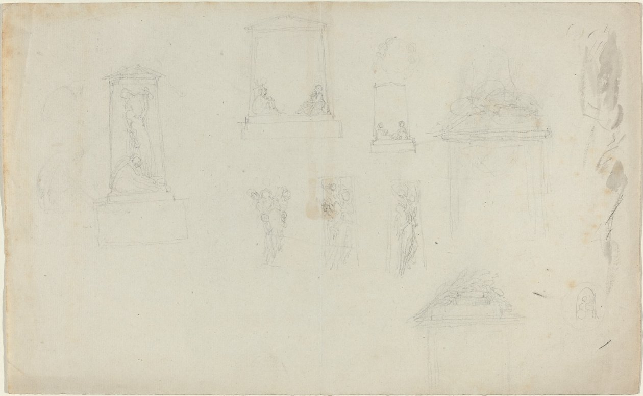 Studia dla pomnika autorstwa John Flaxman