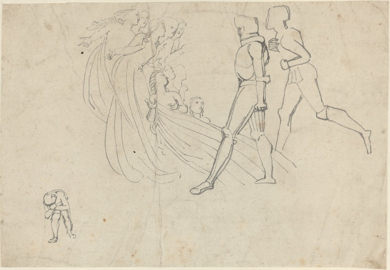 Studiuj postępy pielgrzyma (?) autorstwa John Flaxman