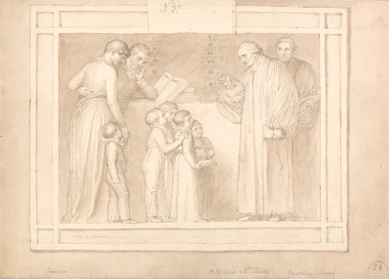 Studium dla pomnika wielebnego Johna Clowesa autorstwa John Flaxman