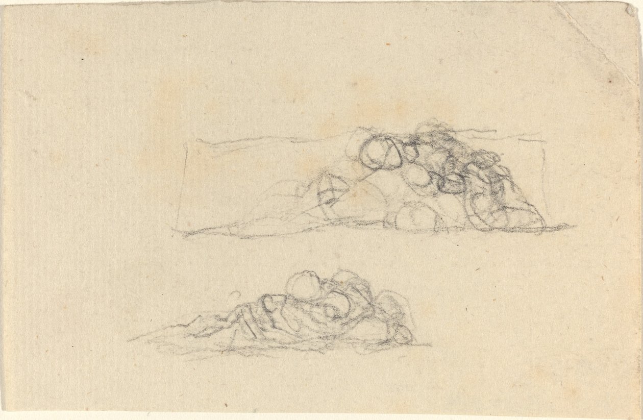 Dwie grupy skulonych postaci autorstwa John Flaxman