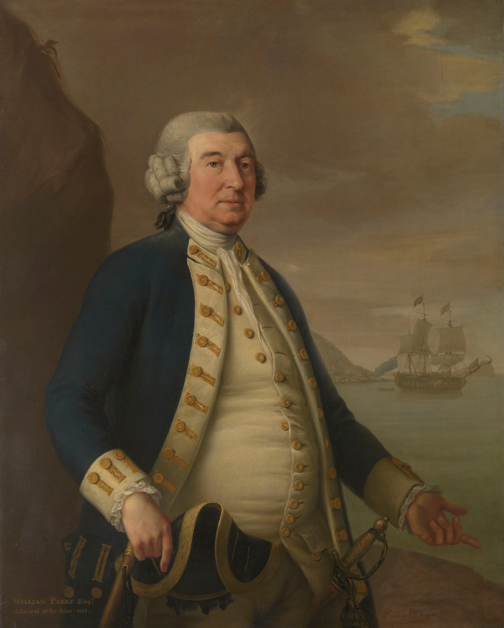 Admirał William Parry (1705-1779) autorstwa John Francis Rigaud