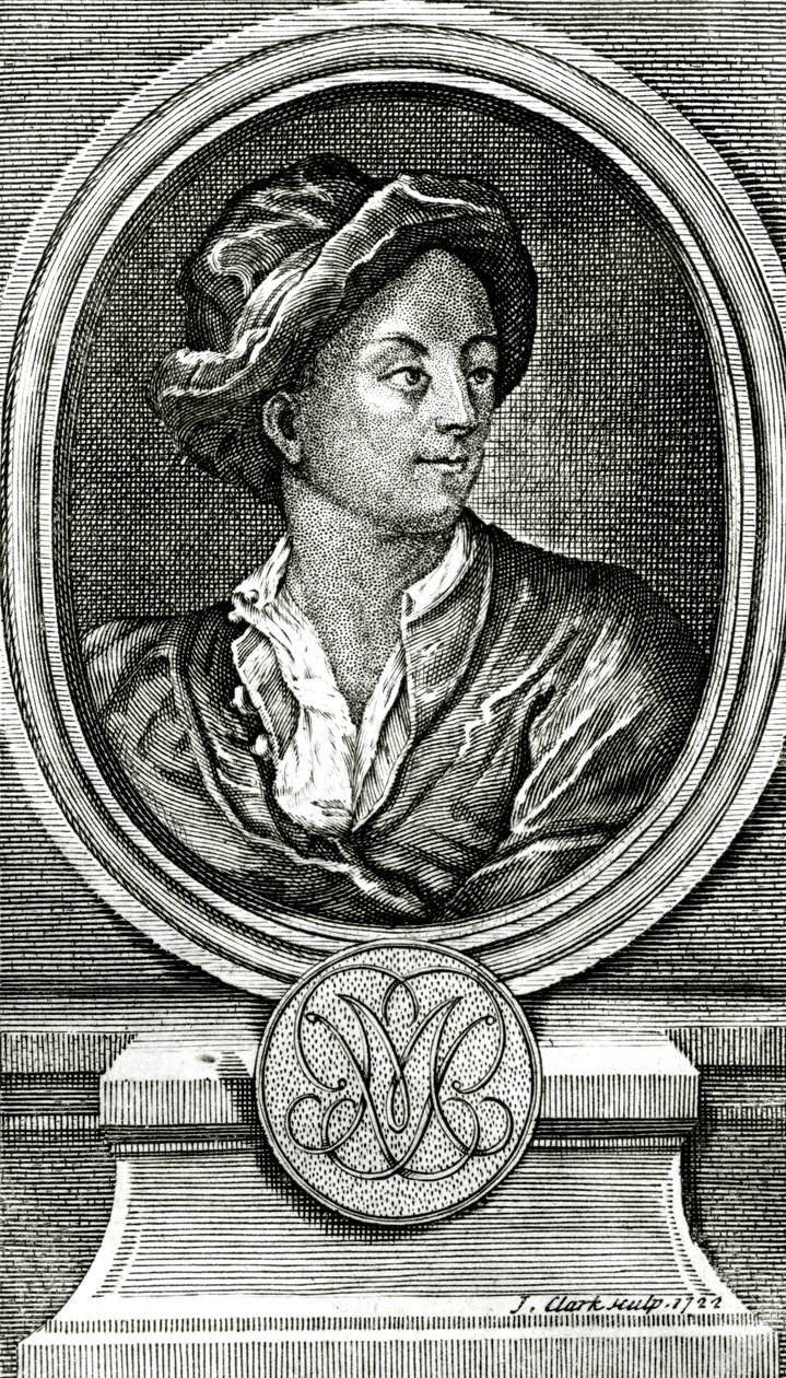 Matthew Prior, grawerowane przez J. Clarka, 1722 autorstwa John Francis Rigaud